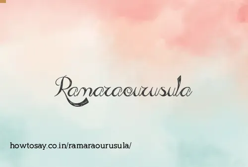 Ramaraourusula