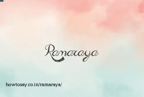 Ramaraya