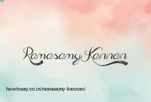 Ramasamy Kannan