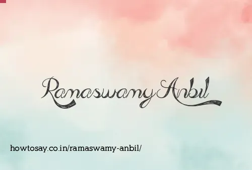 Ramaswamy Anbil
