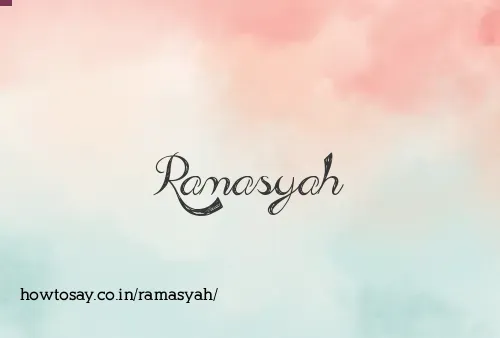 Ramasyah