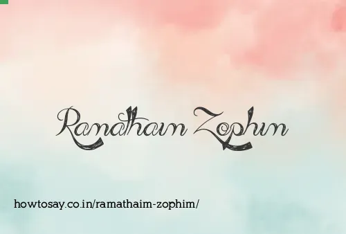 Ramathaim Zophim