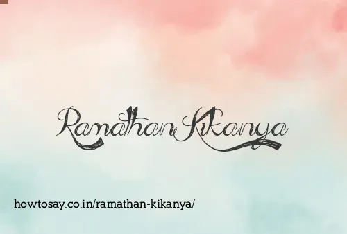 Ramathan Kikanya