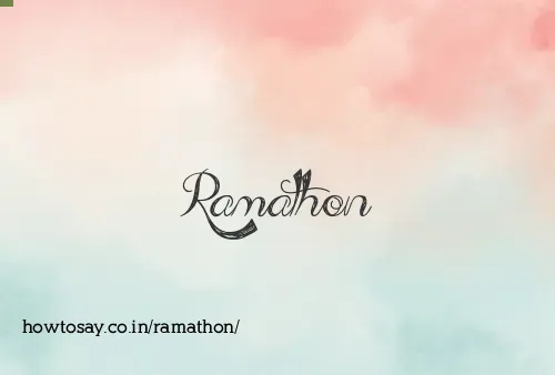 Ramathon