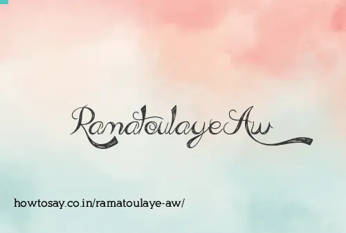 Ramatoulaye Aw