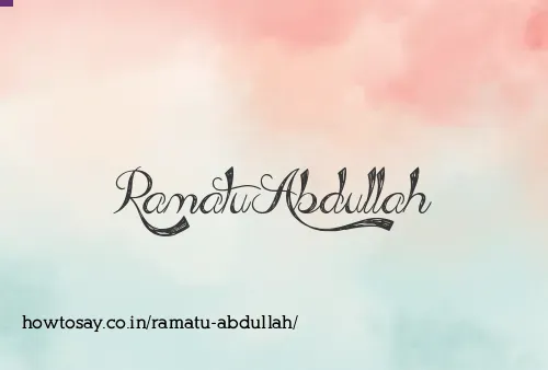 Ramatu Abdullah