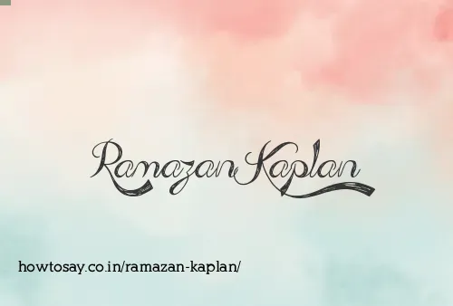 Ramazan Kaplan