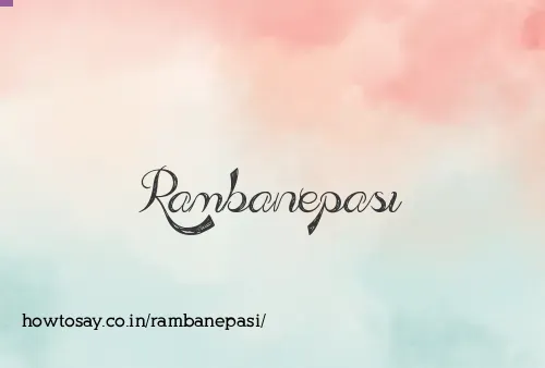 Rambanepasi
