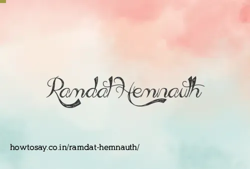 Ramdat Hemnauth
