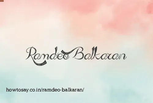 Ramdeo Balkaran