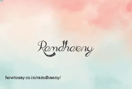 Ramdhaeny