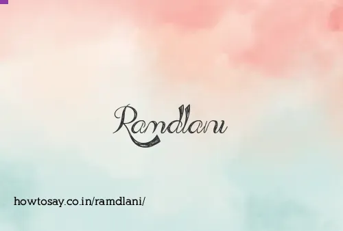 Ramdlani