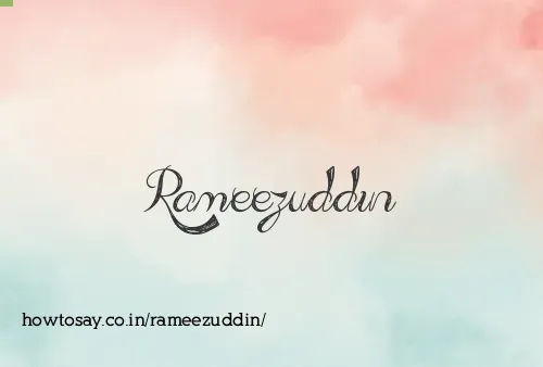 Rameezuddin