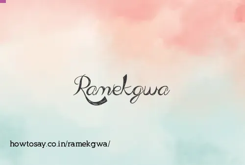 Ramekgwa