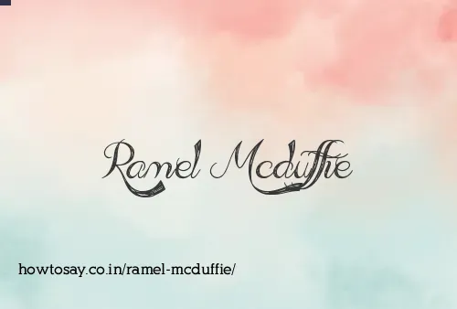 Ramel Mcduffie