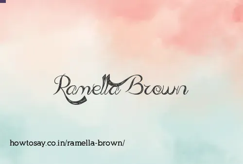Ramella Brown