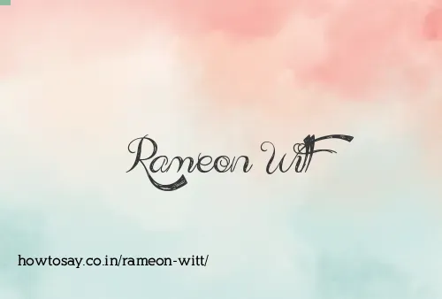 Rameon Witt