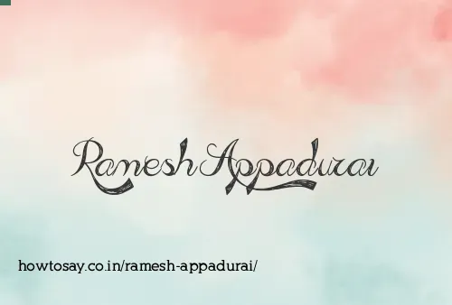 Ramesh Appadurai