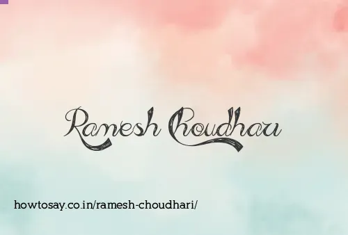 Ramesh Choudhari