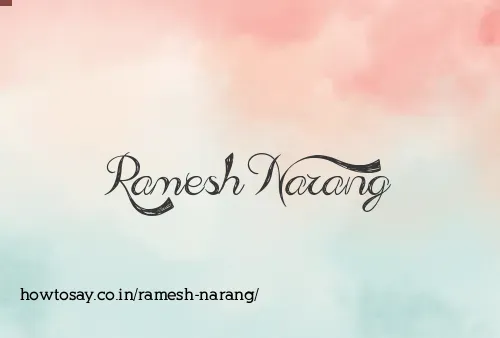 Ramesh Narang