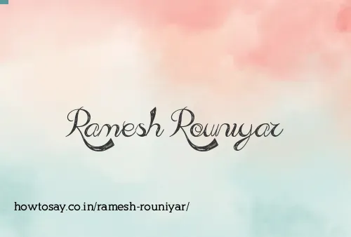 Ramesh Rouniyar