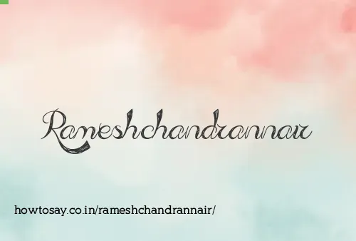 Rameshchandrannair