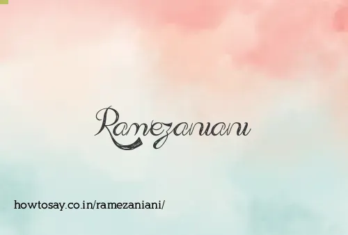 Ramezaniani