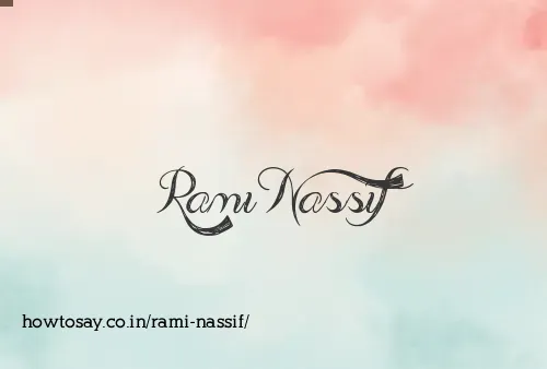 Rami Nassif