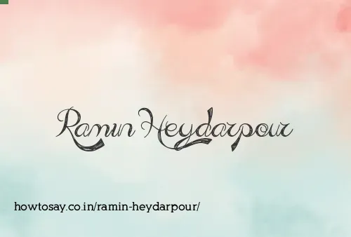 Ramin Heydarpour
