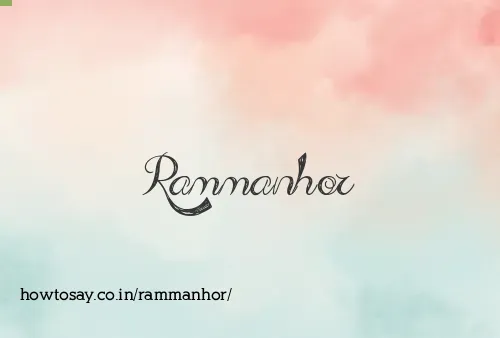 Rammanhor