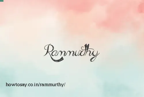 Rammurthy