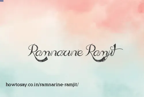 Ramnarine Ramjit