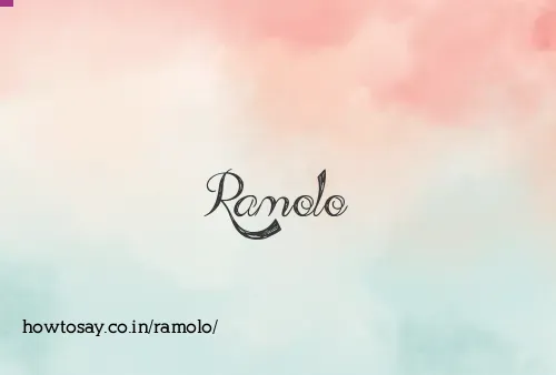 Ramolo