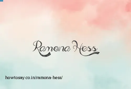Ramona Hess
