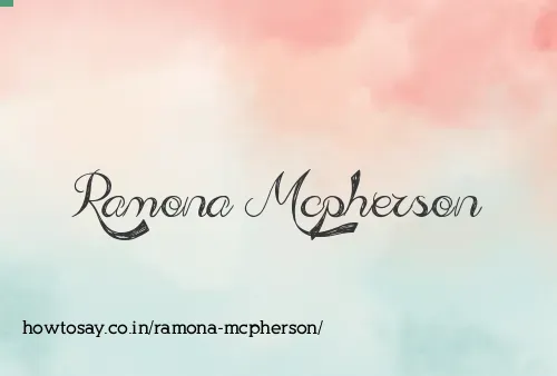 Ramona Mcpherson