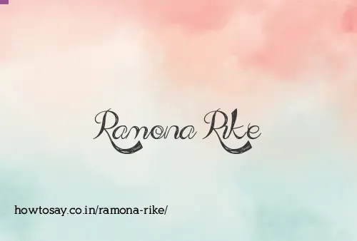 Ramona Rike