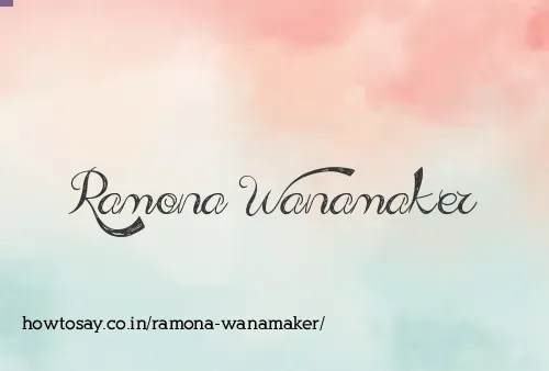 Ramona Wanamaker