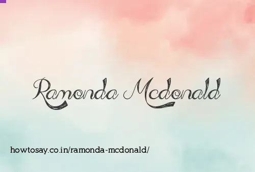 Ramonda Mcdonald