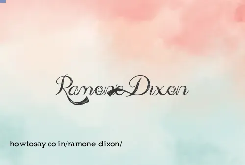 Ramone Dixon