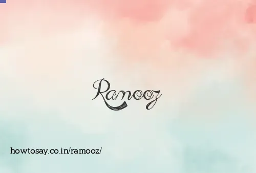 Ramooz