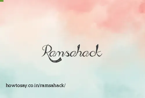 Ramsahack