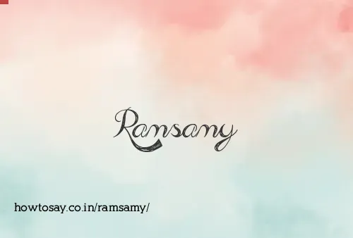 Ramsamy