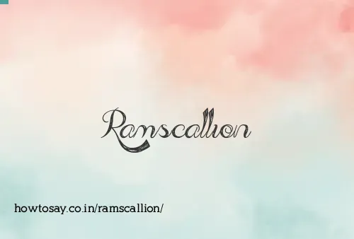 Ramscallion