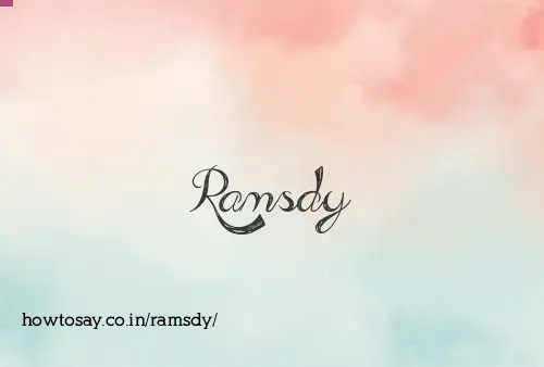 Ramsdy
