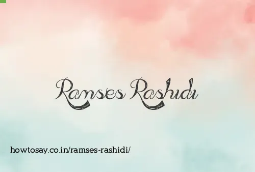 Ramses Rashidi