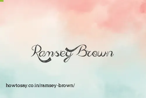 Ramsey Brown