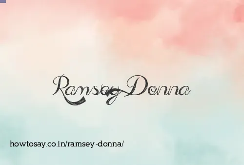 Ramsey Donna
