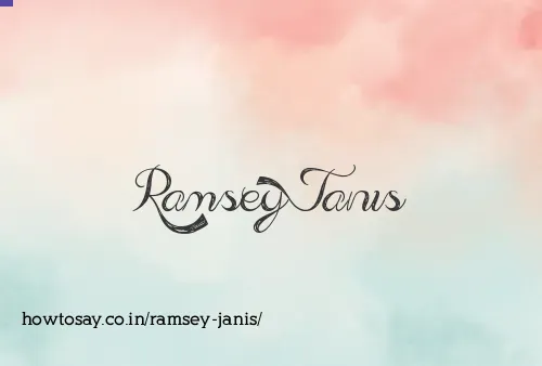 Ramsey Janis