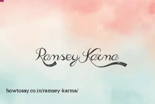Ramsey Karma