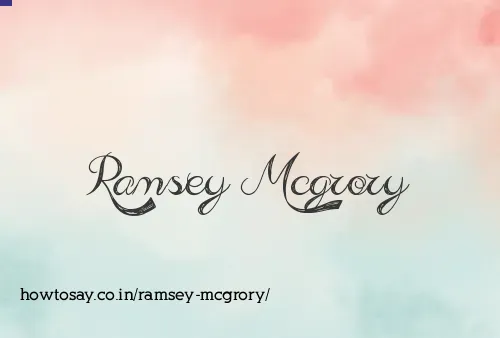 Ramsey Mcgrory